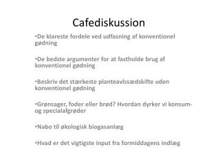 Cafediskussion