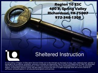 Sheltered Instruction