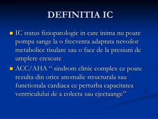 DEFINITIA IC