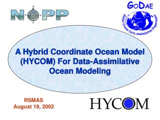 A Hybrid Coordinate Ocean Model (HYCOM) For Data-Assimilative Ocean Modeling