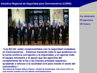 Iniciativa Regional de Seguridad para Centroamérica (CARSI)