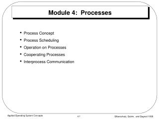 Module 4: Processes
