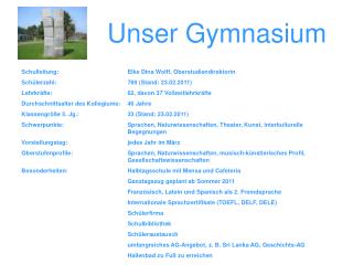 Unser Gymnasium