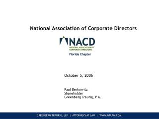 National Association of Corporate Directors