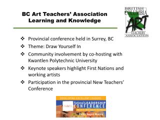 BC Art Teachers’ Association Learning and Knowledge