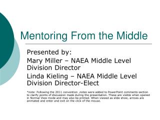 Mentoring From the Middle