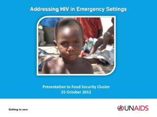 Addressing HIV in Emergency Settings