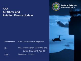 FAA Air Show and Aviation Events Update