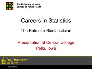 Careers in Statistics