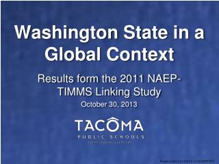 Washington State in a Global Context