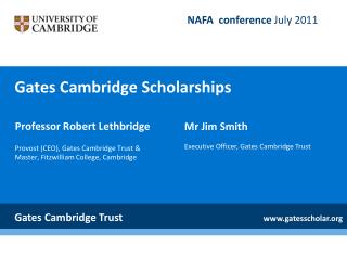 Gates Cambridge Scholarships