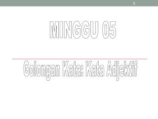 MINGGU 05