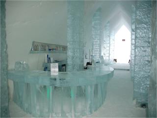 An ice hotel in Canada