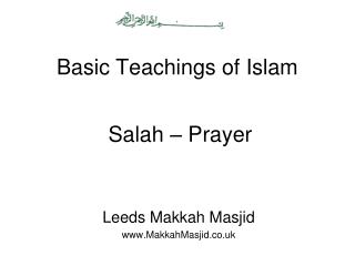 Basic Teachings of Islam