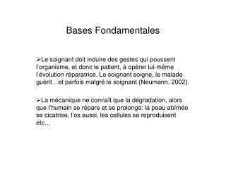 Bases Fondamentales