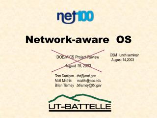 Network-aware OS