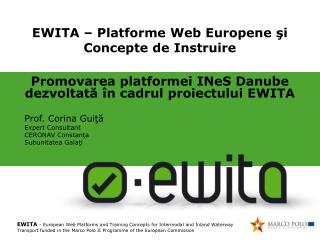 EWITA – Platforme Web Europene şi Concepte de Instruire