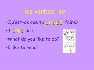 les verbes -er