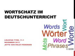 Wortschatz im Deutschunterricht