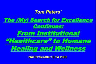 Slides at … tompeters