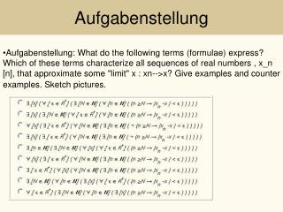 Aufgabenstellung