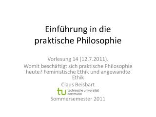 Einführung in die praktische Philosophie