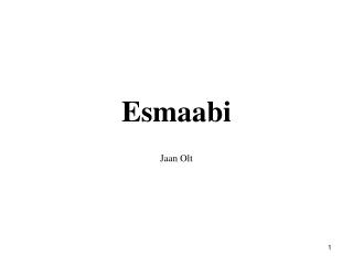 Esmaabi