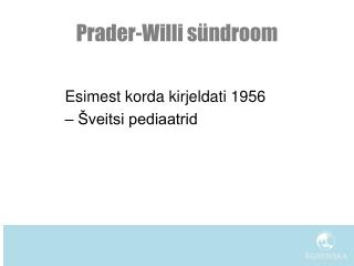 Prader - Willi sündroom