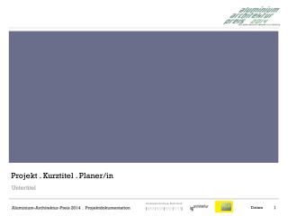 Projekt . Kurztitel . Planer/in