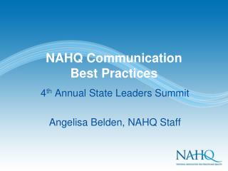 NAHQ Communication Best Practices