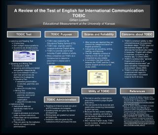 TOEIC Purpose