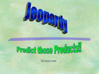 Predict those Products!!