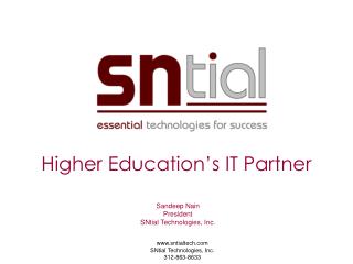 Higher Education’s IT Partner