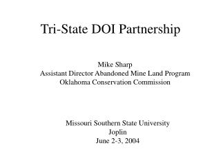 Tri-State DOI Partnership