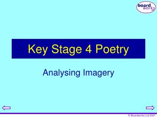 Key Stage 4 Poetry