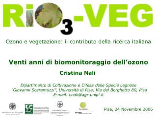 Ozono e vegetazione: il contributo della ricerca italiana