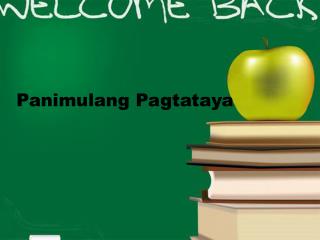 Panimulang Pagtataya