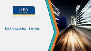 HBA Consulting - Services