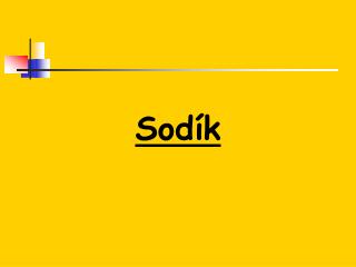Sodík