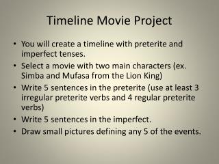 Timeline Movie Project