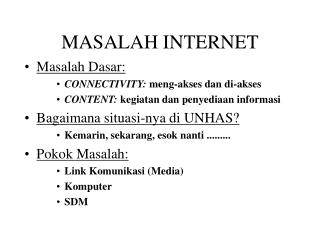 MASALAH INTERNET