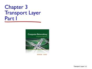 Chapter 3 Transport Layer Part I