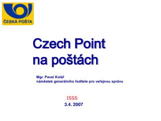 Czech Point na poštách