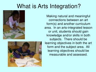 What is Arts Integration?