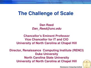 The Challenge of Scale
