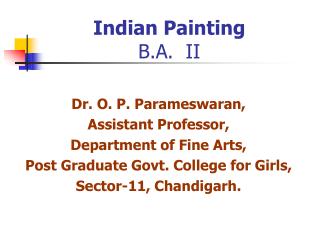 Indian Painting B.A. II