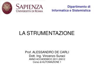 LA STRUMENTAZIONE