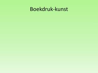 Boekdruk-kunst