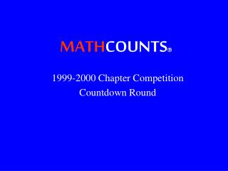 MATH COUNTS 