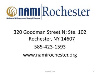 320 Goodman Street N; Ste. 102 Rochester, NY 14607 585-423-1593 namirochester